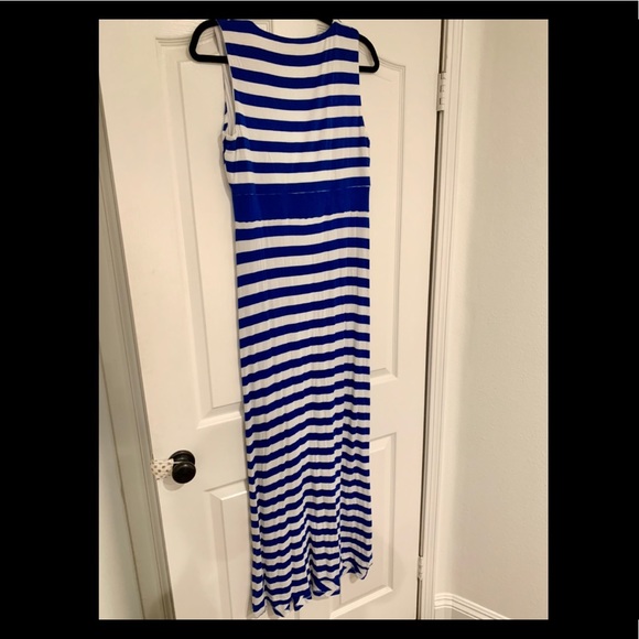 Blue and white maxi dress size M - Picture 6 of 6
